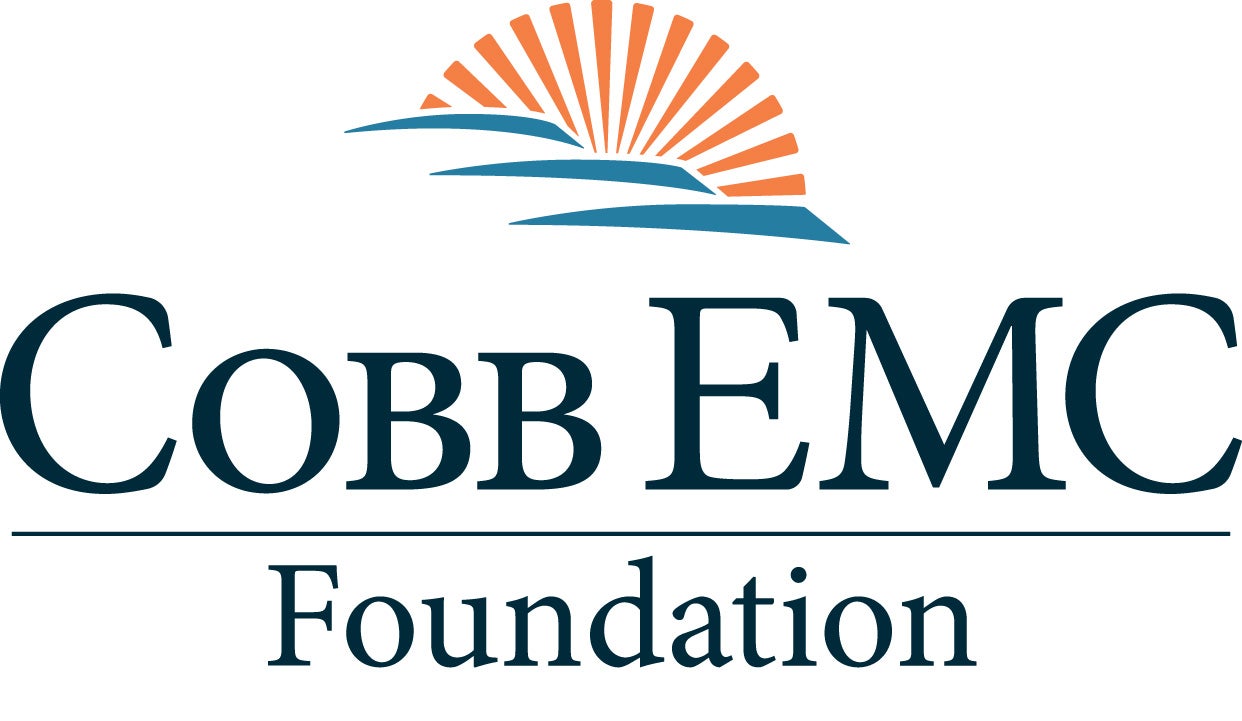 Cobb EMC Foundation blue and orange logo