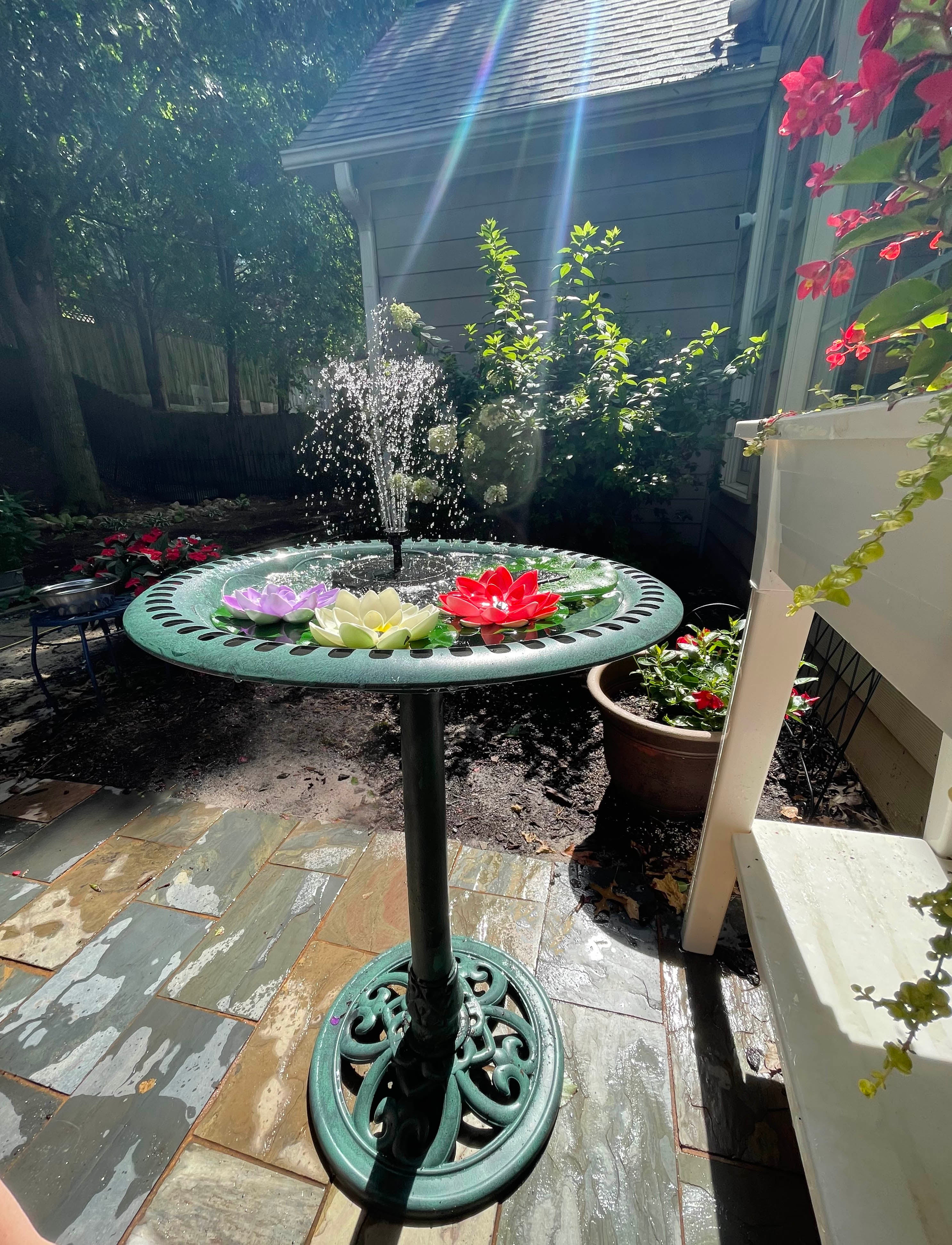 fountain solar bubbler
