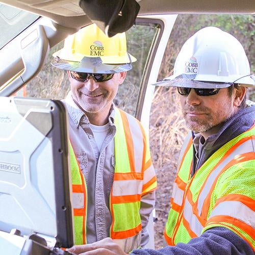 Cobb EMC Lineman in Truck