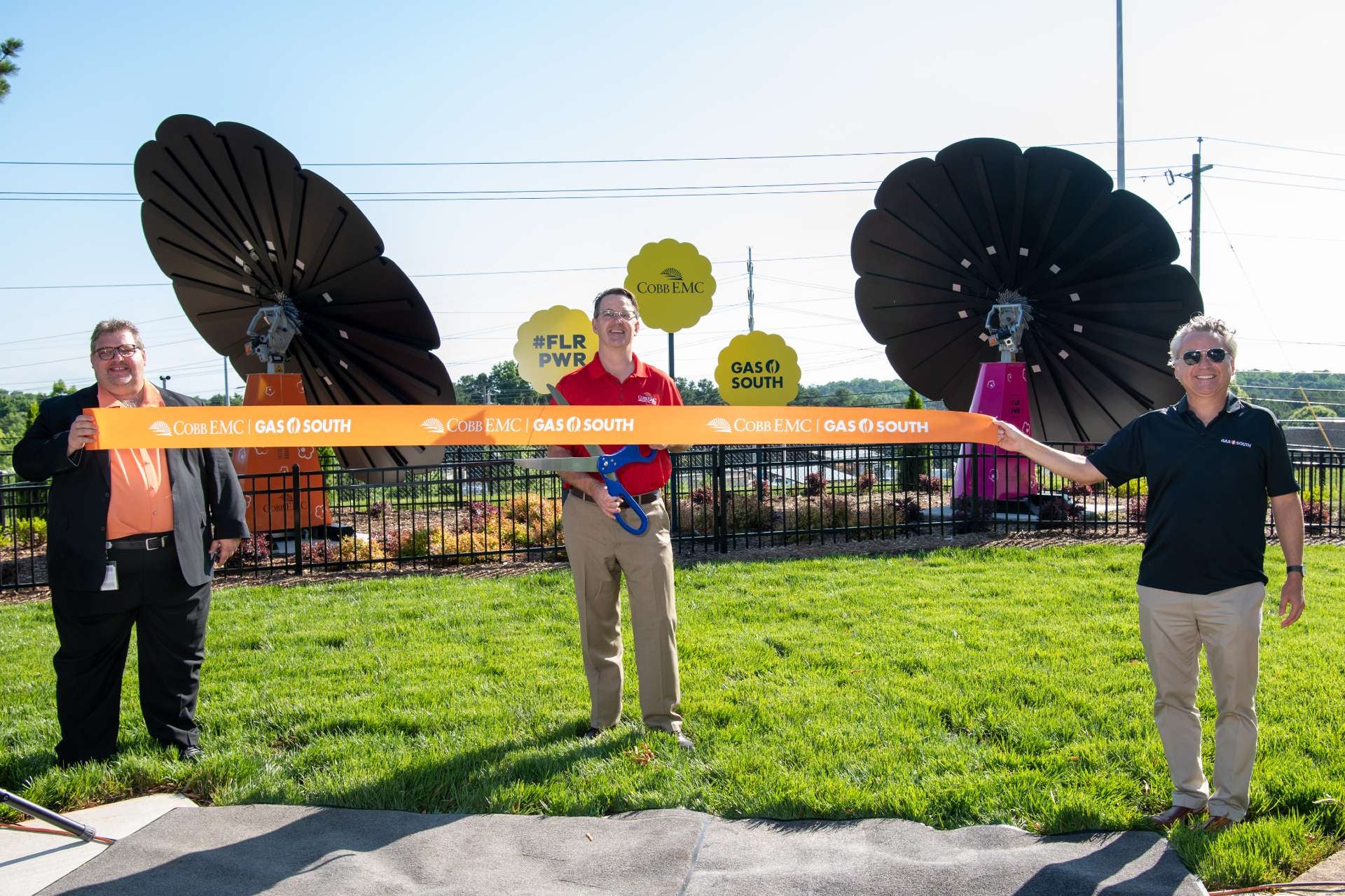 Solar Flower Garden ribbon cutting