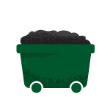 Icon of bin filled with coal